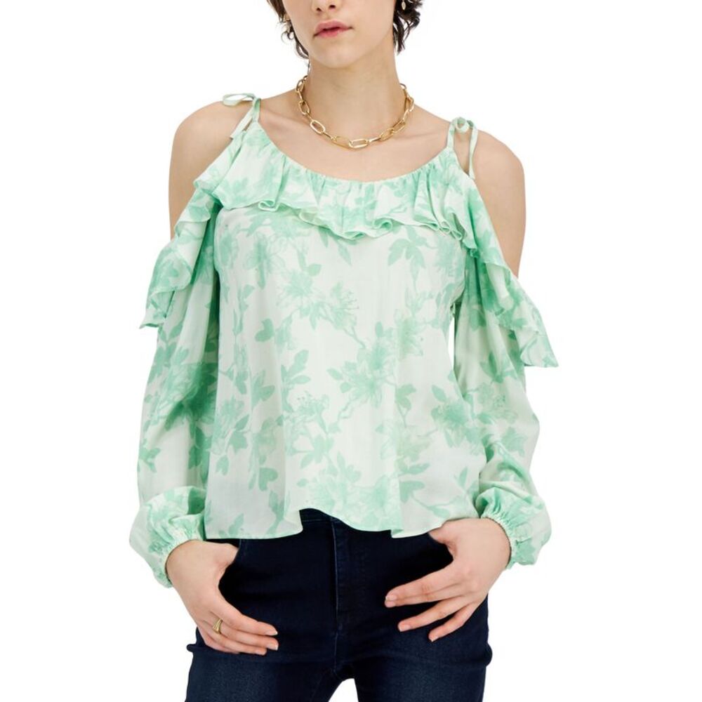 INC International Concepts Womens Cold Shoulder Blouse